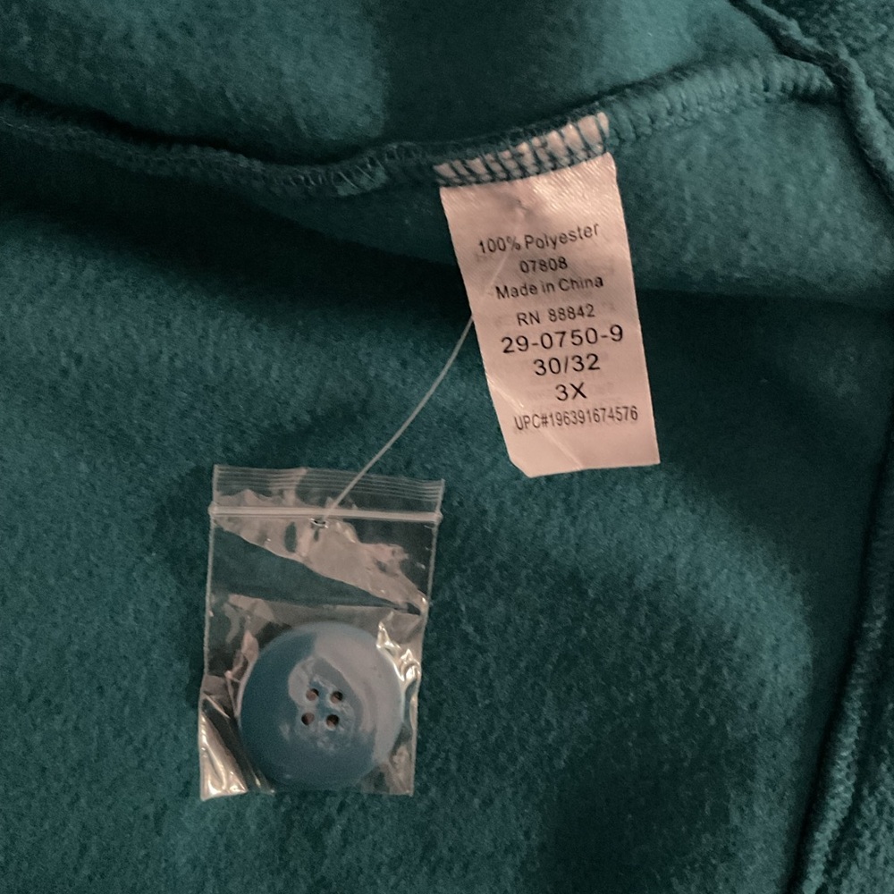 🦄 Roaman's Elegant Teal Pea Coat P:31” L:39” (SZ 30/32) - Picture 5 of 5